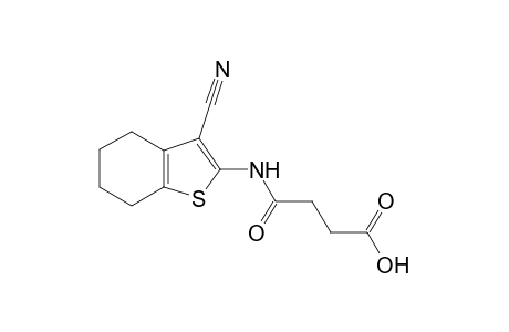 4-[(3-Cyano-4,5,6,7-tetrahydro-1-benzothien-2-yl)amino]-4-oxobutanoic acid