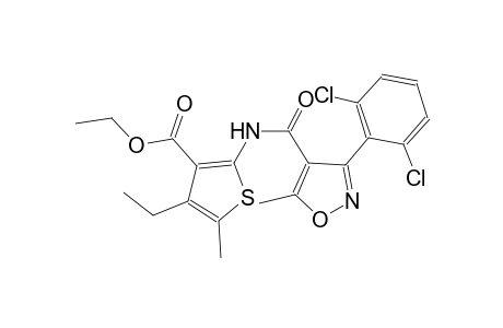 ethyl 2-({[3-(2,6-dichlorophenyl)-5-methyl-4-isoxazolyl]carbonyl}amino)-4-ethyl-5-methyl-3-thiophenecarboxylate