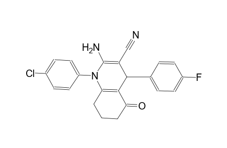 2-amino-1-(4-chlorophenyl)-4-(4-fluorophenyl)-5-oxo-1,4,5,6,7,8-hexahydro-3-quinolinecarbonitrile