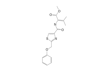 2-PHENOXYMETHYL-4-(2'-METHYLPROP-1'-ENYLAMINOCARBONYL-1'-METHOXYCARBONYL)-THIAZOLE