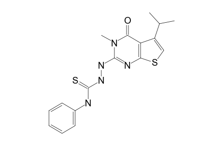 2-(5-ISOPROPYL-3-METHYL-4-OXO-3,4-DIHYDROTHIENO-[2,3-D]-PYRIMIDIN-2-YL)-N-PHENYLHYDRAZINE-CARBOTHIOAMIDE