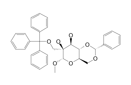 METHYL-4,6-O-BENZYLIDENE-2-C-TRIPHENYL-METHOXYMETHYL-ALPHA,D-MANNOPYRANOSIDE