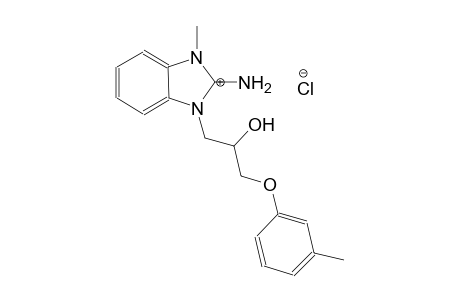 1-(2-hydroxy-3-(m-tolyloxy)propyl)-3-methyl-1H-benzo[d]imidazol-2(3H)-iminium chloride