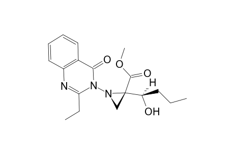 Methyl 1-(2-ethyl-4-oxoquinazolin-3-yl)-2-(1-hydroxybutyl)aziridine-2-carboxylate