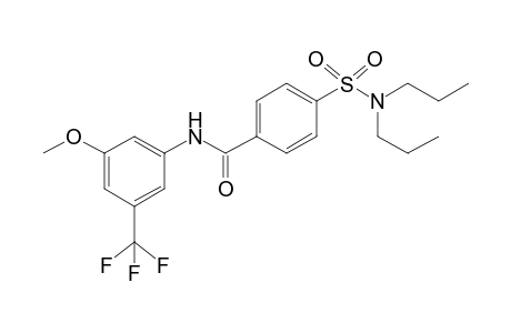 4-[(dipropylamino)sulfonyl]-N-[3-methoxy-5-(trifluoromethyl)phenyl]benzamide