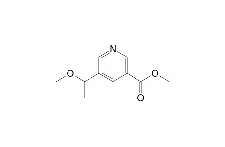 3-Pyridinecarboxylic acid, 5-(1-methoxyethyl)-, methyl ester