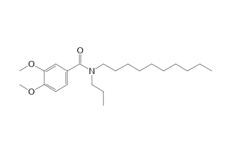 Benzamide, 3,4-dimethoxy-N-propyl-N-decyl-