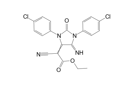 Ethyl 2-(1,3-bis(4-chlorophenyl)-5-imino-2-oxoimidazolidin-4-ylidene)-2-cyanoacetate