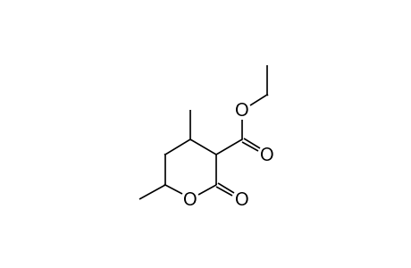 4,6-DIMETHYL-2-OXOTETRAHYDRO-2H-PYRAN-3-CARBOXYLIC ACID, ETHYL ESTER