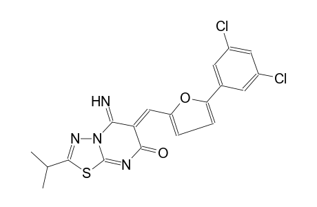 (6Z)-5-azanylidene-6-[[5-[3,5-bis(chloranyl)phenyl]furan-2-yl]methylidene]-2-propan-2-yl-[1,3,4]thiadiazolo[3,2-a]pyrimidin-7-one