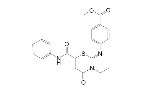 benzoic acid, 4-[[(2Z)-3-ethyltetrahydro-4-oxo-6-[(phenylamino)carbonyl]-2H-1,3-thiazin-2-ylidene]amino]-, methyl ester