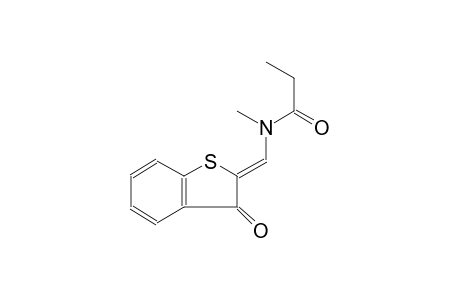 propanamide, N-methyl-N-[(Z)-(3-oxobenzo[b]thien-2(3H)-ylidene)methyl]-