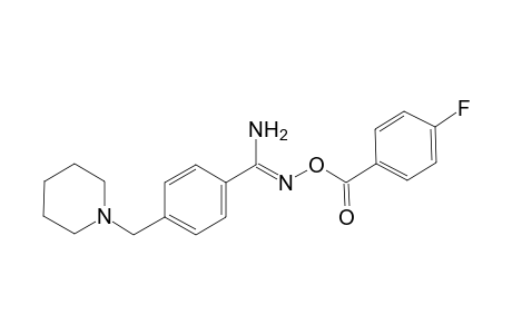 Benzenecarboximidamide, N'-[(4-fluorobenzoyl)oxy]-4-(1-piperidinylmethyl)-