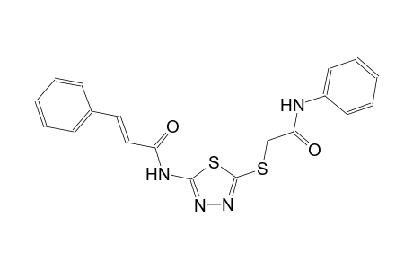 (2E)-N-{5-[(2-anilino-2-oxoethyl)sulfanyl]-1,3,4-thiadiazol-2-yl}-3-phenyl-2-propenamide