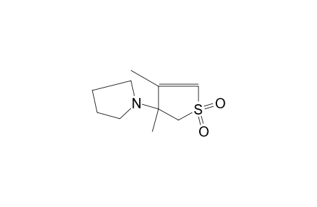 1-(2,3-dihydro-3,4-dimethyl-3-thienyl)pyrrolidine, S,S-dioxide
