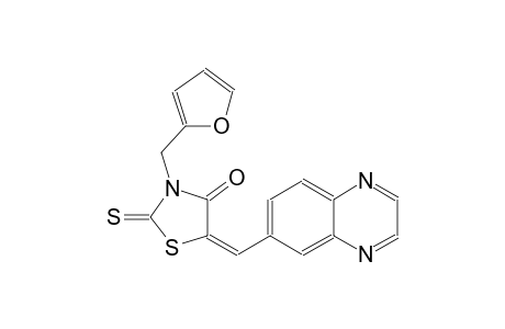 4-thiazolidinone, 3-(2-furanylmethyl)-5-(6-quinoxalinylmethylene)-2-thioxo-, (5E)-