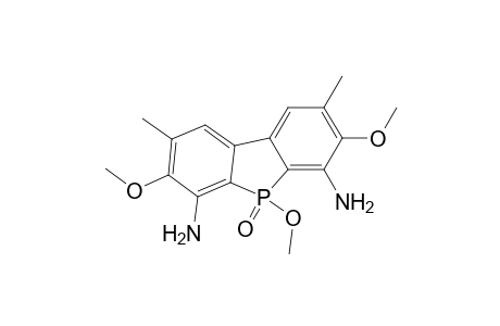 5H-Benzo[b]phosphindole-4,6-diamine, 3,5,7-trimethoxy-2,8-dimethyl-, 5-oxide