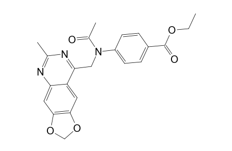 Ethyl 4-(acetyl[(6-methyl[1,3]dioxolo[4,5-g]quinazolin-8-yl)methyl]amino)benzoate