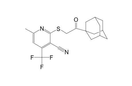 2-(2-Adamantan-1-yl-2-oxo-ethylsulfanyl)-6-methyl-4-trifluoromethyl-nicotinonitrile