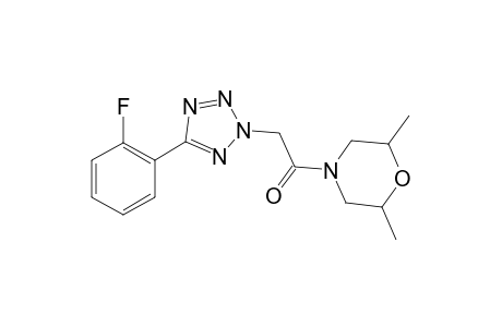 Morpholine, 4-[2-[5-(2-fluorophenyl)-2H-1,2,3,4-tetrazol-2-yl]acetyl]-2,6-dimethyl-