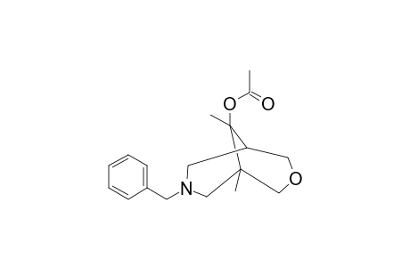 7-BENZYL-1,9-DIMETHYL-9-ACETOXY-3-OXA-7-AZA-BICYCLO-[3.3.1]-NONANE