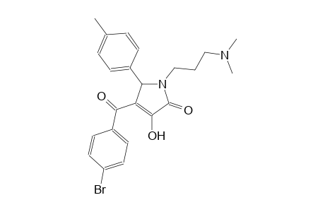 4-(4-bromobenzoyl)-1-[3-(dimethylamino)propyl]-3-hydroxy-5-(4-methylphenyl)-1,5-dihydro-2H-pyrrol-2-one