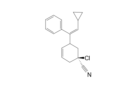 1-CHLORO-1-CYANO-3-[(2'-CYCLOPROPYL-1'-PHENYL)-ETHENYL]-CYCLOHEX-4-ENE