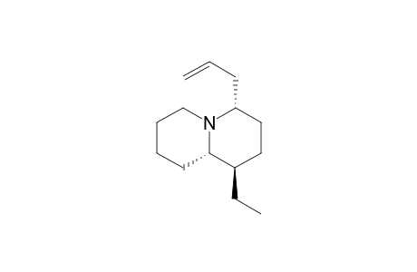 (1R,4S,9aS)-1-ethyl-4-prop-2-enyl-2,3,4,6,7,8,9,9a-octahydro-1H-quinolizine