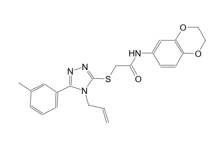 2-{[4-allyl-5-(3-methylphenyl)-4H-1,2,4-triazol-3-yl]sulfanyl}-N-(2,3-dihydro-1,4-benzodioxin-6-yl)acetamide