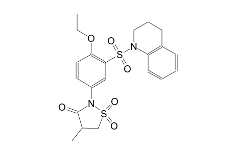 3-isothiazolidinone, 2-[3-[(3,4-dihydro-1(2H)-quinolinyl)sulfonyl]-4-ethoxyphenyl]-4-methyl-, 1,1-dioxide