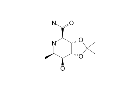 2,6,7-TRIDEOXY-2,6-IMINO-3,4-O-ISOPROPYLIDENE-D-GLYCERO-L-TALO-HEPTONAMIDE