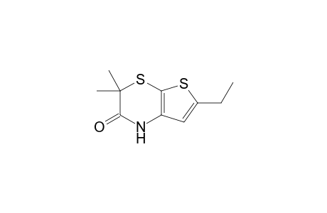 6-Ethyl-3,3-dimethyl-1H-thieno[2,3-b][1,4]thiazin-2-one