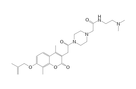 1-piperazineacetamide, N-[2-(dimethylamino)ethyl]-4-[[4,8-dimethyl-7-[(2-methyl-2-propenyl)oxy]-2-oxo-2H-1-benzopyran-3-yl]acetyl]-