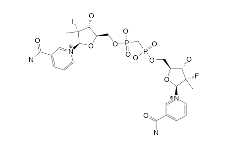 BIS-(2'-DEOXY-2'-FLUORO-2'-METHYL-BETA-NICOTINAMIDE)-METHYLENEDIPHOSPHONATE