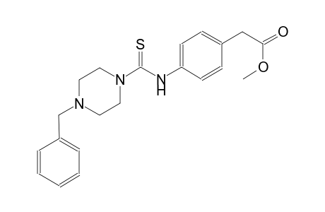 methyl (4-{[(4-benzyl-1-piperazinyl)carbothioyl]amino}phenyl)acetate