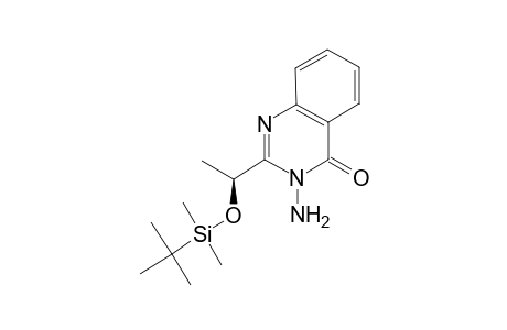 3-amino-2-[(1S)-1-[tert-butyl(dimethyl)silyl]oxyethyl]-4-quinazolinone