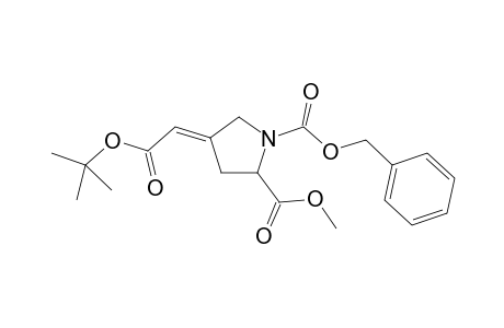 2-Methyl 1-(phenylmethyl) 4-[2-(1,1-dimethylethoxy)-2-oxoethylidiene]-1,2-pyrrolidinedicarboxylate