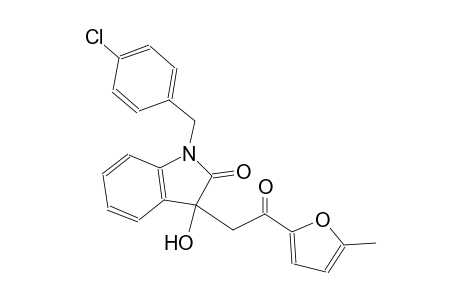 1-(4-chlorobenzyl)-3-hydroxy-3-[2-(5-methyl-2-furyl)-2-oxoethyl]-1,3-dihydro-2H-indol-2-one