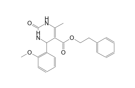 2-phenylethyl 4-(2-methoxyphenyl)-6-methyl-2-oxo-1,2,3,4-tetrahydro-5-pyrimidinecarboxylate
