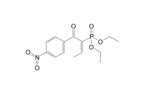 1-(p-Nitrobenzoyl)-1-(diethylphosphonyl)prop-1-ene