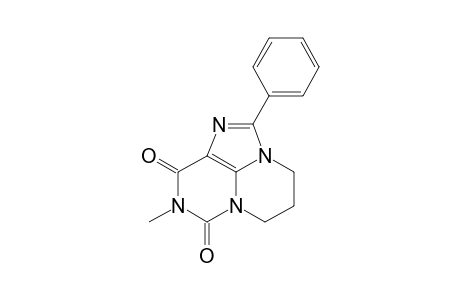 2-Phenyl-9-methyl-4,5-dihydro-6H,8H-pyrimido[1,2,3-cd]purine-8,10(9H)-dione