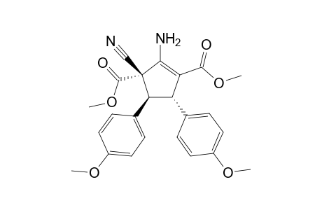 (3S,4S,5S)-2-amino-3-cyano-4,5-bis(4-methoxyphenyl)cyclopentene-1,3-dicarboxylic acid dimethyl ester