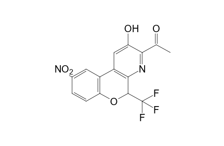 3-Acetyl-2-hydroxy-9-nitro-5-(trifluoromethyl)-5H-chromeno[3,4-b]pyridine