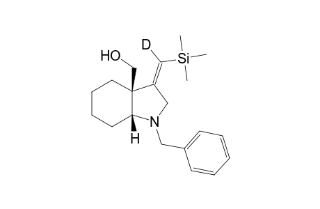 (3aR*,7aR*)-1-Benzyl-3a-(hrdroxymethyl)-3-((Z)-deuterio(trimethylsilyl)methylene)perhydroindole