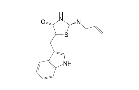 2-allylimine-5-(1H-indol-3-yl)methylene-1,3-thiazolidine-4-one