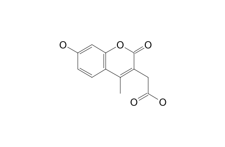 (7-Hydroxy-4-methyl-2-oxochromen-3-yl)acetic acid