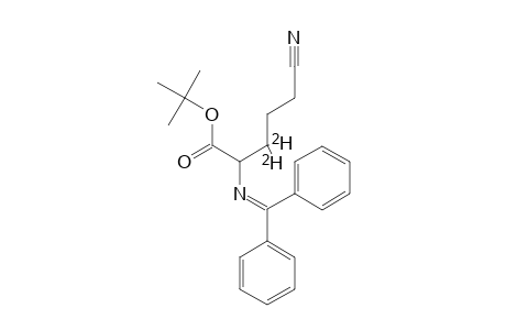 TERT.-BUTYL-5-CYANO-3,3-DIDEUTERIO-2-(DIPHENYLMETHYLENIMINO)-PENTANOATE