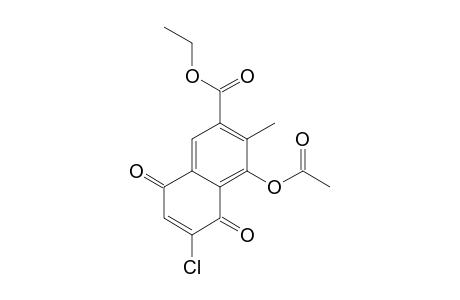 4-acetoxy-6-chloro-5,8-diketo-3-methyl-naphthalene-2-carboxylic acid ethyl ester