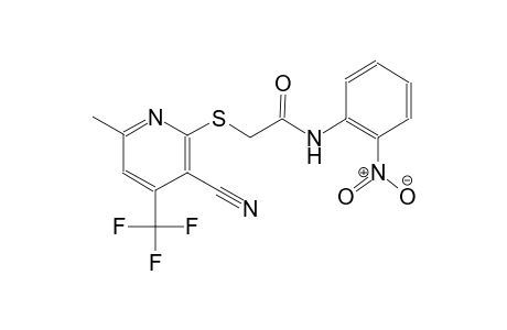acetamide, 2-[[3-cyano-6-methyl-4-(trifluoromethyl)-2-pyridinyl]thio]-N-(2-nitrophenyl)-