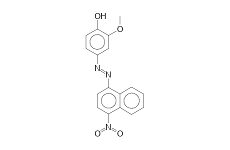 Phenol, 2-methoxy-4-[(4-nitro-1-naphthalenyl)azo]-
